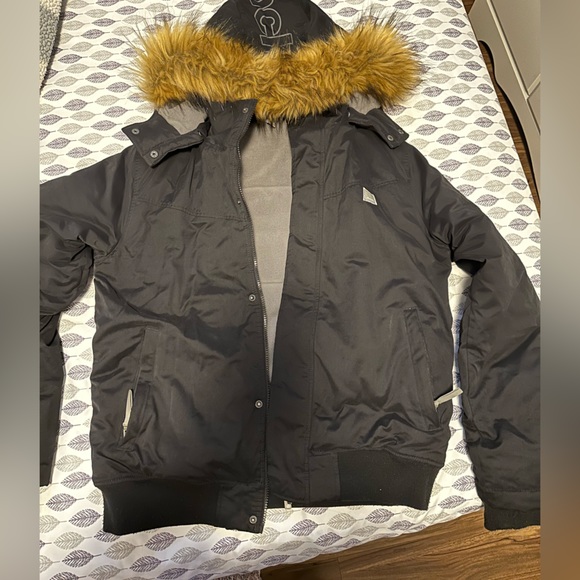 Bench fleeced lined bomber Jacket in Black - Picture 3 of 4